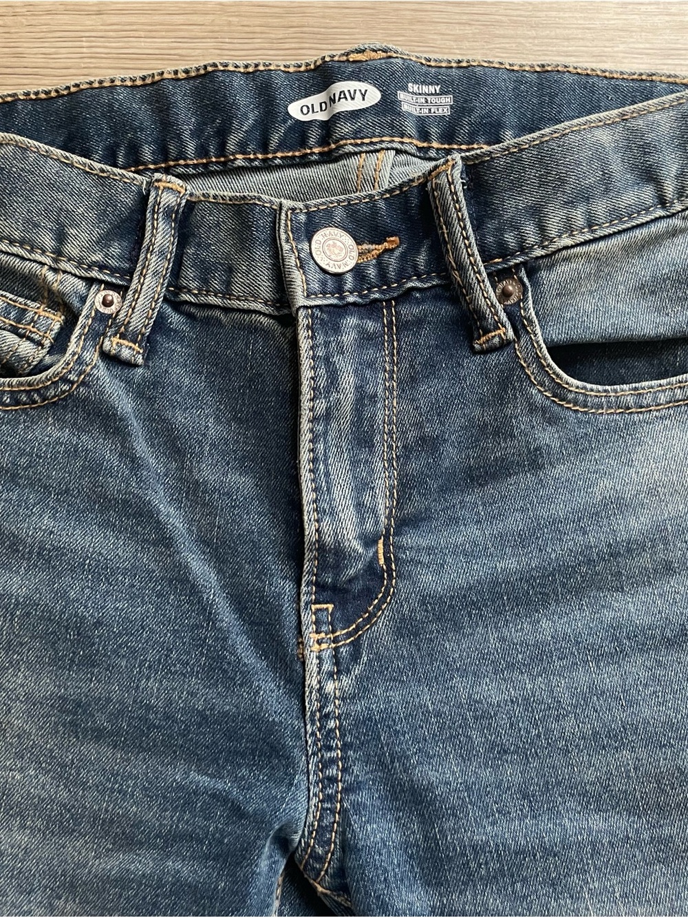 NEW | Old Navy | Built-in-Flex Skinny Jeans | Adjustable Waist | Boys Size 10 - Picture 6 of 12